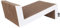 District 70-4727 - Sofa Kratzmöbel - Kratzbett aus Wellpappe - Größe S (60 x 28 x 18 cm), weiß