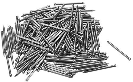 sourcing map Finishing Nails Hand-Drive Hardware Carbon Steel Nail 35mm 1.4-inches 200pcs