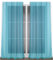 BEAUTEX Vorhang mit Kräuselband oder Ösen, transparente Gardine Dolly, Farbe und Größe wählbar (Kräuselband - Breite 140 cm - Höhe 250 cm - 2 Stück - Türkis)