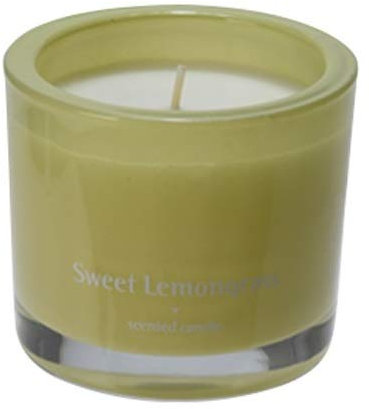 Duftkerze im Glas Brenndauer ca. 34 Stunden Duft Kerze Duftkerzen Dekokerze Deko Kerzen Geschenk Scented Candle in 6 verschiedenen Düften (Sweet Lemongrass)
