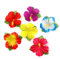 TOSSPER 24 Stücke Künstliche Hibiskus Blumen Tropische Party Dekoration Liefert Simulation Blumen Für Party Dschungel Strand Themen Tisch Dekorationen