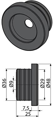 AlcaPlast Joint de siphon en caoutchouc pour tuyau d'évacuation DN 50 40 32 10 - Diamètre : 40/10