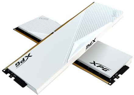 XPG Lancer DDR5 6000 MHz 32 GB (2 x 16 GB) CL40-40-40 UDIMM 288-pin Desktop SDRAM Kit dissipatore di calore bianco (AX5U6000C4016G-DCLAWH)