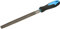 KOTARBAU® Lima semicircular 200 mm, Lima para metales, Lima con mango perfilado, Limas para metal, Lima de taller