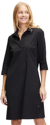 Vera Mont Damen Hemdblusenkleid mit Taschen 44, Schwarz