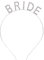 Braut Stirnband Junggesellinnenabschied, Strass Bride to Be Stirnband Hen Do Tiara Hen Party Zubehör Brautdusche Silber