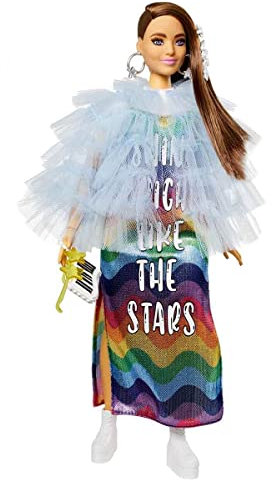 Barbie Extra MUÑECA ARTICULADA Pelo CASTAÑO