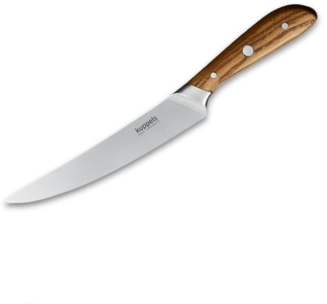 Kuppels WAVE Tranchiermesser | extra scharf & schnitthaltig | 20 cm Klinge | Klingenstahl rostfrei & poliert | für Fisch und Fleisch | Filetiermesser Fisch | Fleischmesser | Küchenmesser scharf