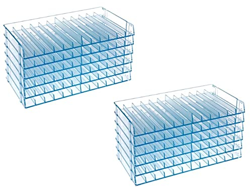 Crafter's Companion Spectrum Noir The Ultimate Pen Storage Trays (transparent), Bündel mit 2 6 Tray Sets, Für bis zu 144 Marker