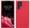 kwmobile Hülle kompatibel mit Samsung Galaxy S22 Ultra Hülle - Silikon Handy Case - Handyhülle weiche Oberfläche - kabelloses Laden - Awesome Pink