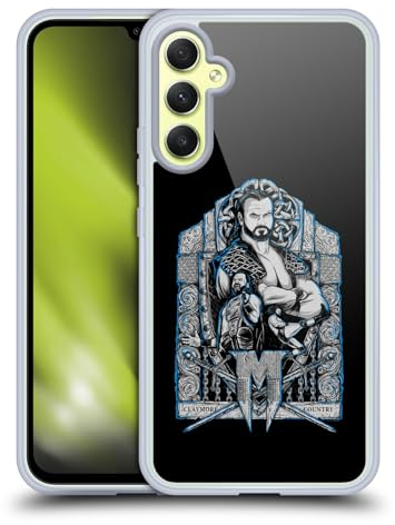 Head Case Designs Offizielle WWE Drew McIntyre Poster Kunst D. McIntyre Grafiken Gel Handyhülle Hülle [Militärischer Schutzgrad] Kompatibel mit Samsung Galaxy A34 5G