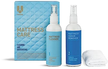 ReWu Matress Care Pflegeset Reingung und Neutralisierung von Gerüchen der Matratze Matress Cleaner und Deo Matress Odour Remover