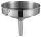 Entonnoir de cuisine en acier inoxydable épaissi avec filtre à tamis, entonnoir de cuisson en métal pour le transfert de liquide, de poudre et de grains - Argent ( Color : Silver , Size : 20*20cm )