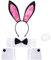 Goenb Costume de lapin - Accessoires de lapin - Costume adulte - Avec oreilles de lapin de Pâques - Pour Noël, Pâques, cosplay, fête - Rose