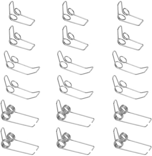 18Pcs Yootones Water Key Spit Valve Spring Compatible with Trumpet Trombone Tenor Horn Instrument Parts Parts (Silver)