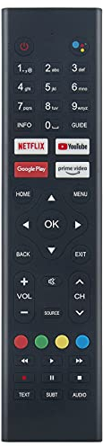ALLIMITY Télécommande Compatible avec Antteq Tutu Smart Android TV TUS24HF1A TUS32HN1A TUS42FD1A AG24F1DCU AG32H3 AG42F3 AG50D1