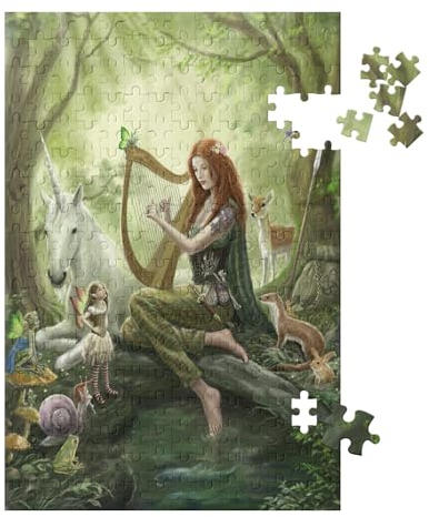 1000-Stück Puzzle Für Erwachsene Und Kinder-Papier Puzzle，Feen und Elfen und Einhörner，Familie Interaktive Spiele Große Ferien Freizeit（50x70cm）-30