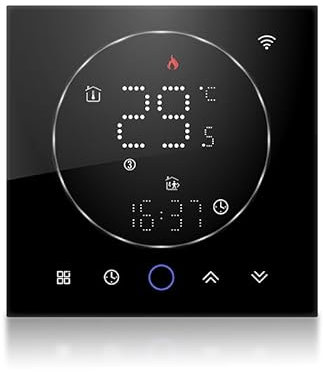 Cronotermostato wifi,Termostati per Riscaldamento dell'Acqua da parete,Termostato Programmabile Compatibile con Alexa Google Home,Adattatore 503 termostato