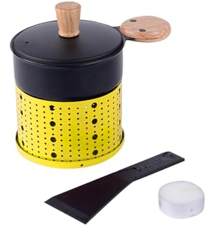 Raclettes à la Bougie, Mini Ensemble de Poêles à Raclette Au Fromage, Mini Poêles à Raclette Set Antiadhésif pour Fromage Fondu Oeuf Frit