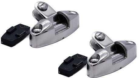 2pcs Bimini Universal Deck Hinge Pivot Mount Stainless Steel Marine Grade Boat Fitting