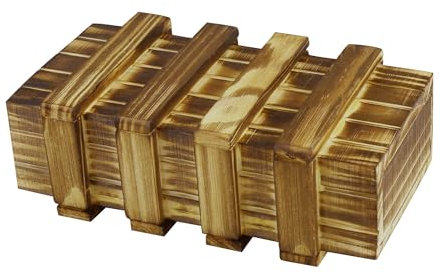 Tabanzhe Magic Wooden Puzzle Lock Box,Intelligence Brain Teasers Memory Motor Toys,Secret Drawer Compartment for Money Gifts Vouchers Jewellery Birthday Gift