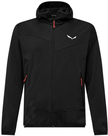 Salewa Puez Altavia Polarlite Fleecejacke mit Kapuze Herren, Schwarz, L