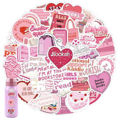 YAANBUNB 60 Stück Kawaii Ästhetische Aufkleber Wasserfest Set Rosa Graffiti Pack Kleine Stickers für Skateboard Laptop Handy Koffer Scrapbooks