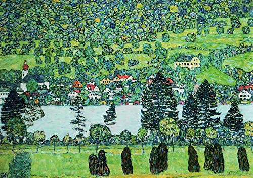 Kunstkarte Gustav Klimt Waldabhang in Unterach am Attersee
