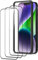 Beukei Panzer Schutz Glas für iPhone 14 Plus mit Installationsrahmen, 3 Stück Schutzfolie, Panzer schutzglas[HD Glas Displayschutz][9H Härte][Anti-Kratzen] Glass