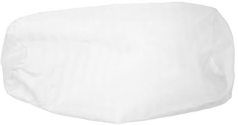 ROMISBABA Funda para Cojín Cilindrica Blanca con Cremallera para Almohadas Cervicales Funda Elegante y Cómoda para Sofá y Cama para Almohada Enrollada Redonda