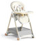 Sianldcone PU-Leder Hochstuhl Baby, Hochstuhl Abnehmbares Doppellagiges Tablett Kinderhochstuhl Verstellbarer Sitz Hochstühle (808 White)