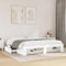 BOWEKAM Home & Garden Bettgestell ohne Matratze, Weiß, 180 x 200 cm, Super-Kingsize-Bett, Holz-Möbelwahl
