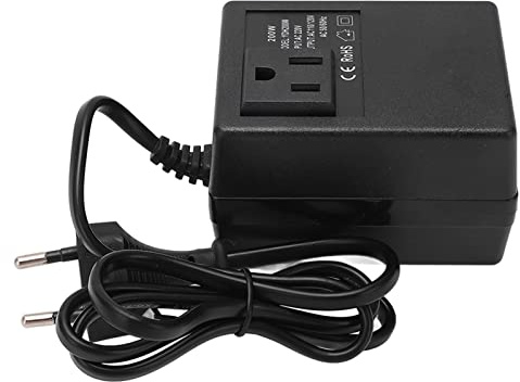 SEAFRONT 200-W-Reisespannungswandler, Step-Up-Down-110-V-220-V-Netzteil, mit 2 USB-Anschlüssen, für Haarglätter-Laptop in den USA, Großbritannien, AU, EU, Afrika, Japan