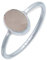 mantraroma Ring Silber Damen Rosenquarz Edelstein rosa schlicht modern