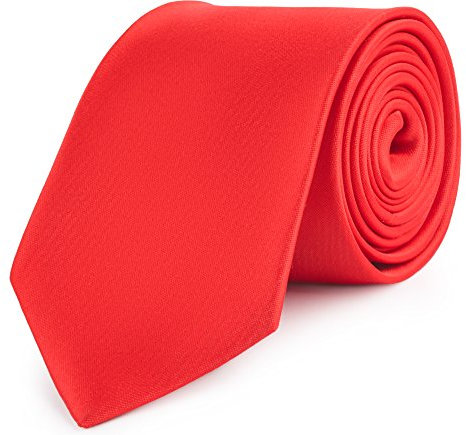 Ladeheid Herren Breite Krawatte KP-8 (150cm x 8cm, Rot)