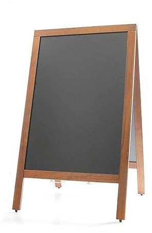 HENDI Kundenstopper Keidetafel, mit Holzrahmen, Plakatständer, 500x450(H)850mm, Schwarz
