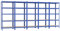 Yaheetech 5 x étagère Charge Lourde 180 x 90 x 40 cm Meuble de Rangement Résistant Clipsable Capacité de 875 kg en Acier MDF E1