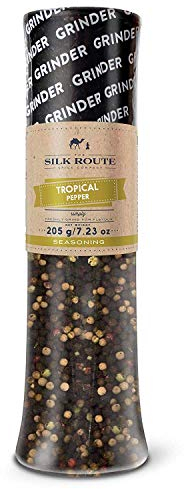 Molinillo Gigante con Mezcla de Pimienta Tropical Rainbow de Silk Route Spice Company