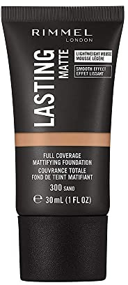 RIMMEL LONDON 34856804300 Rimmel Foundation Lasting Matte 300 for adults, made for polished makeup and nail looks