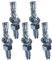 AERZETIX - C54050-5x Boulon Vis d’ancrage filetage long, Goujon à expansion - M12x80mm - en acier zingué - pour béton, pierre