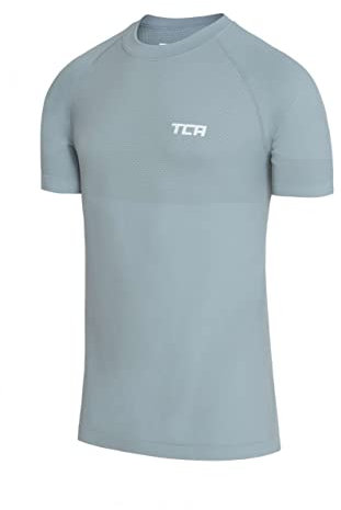 TCA Herren SuperKnit Funktions Laufshirt - Hellblau, M