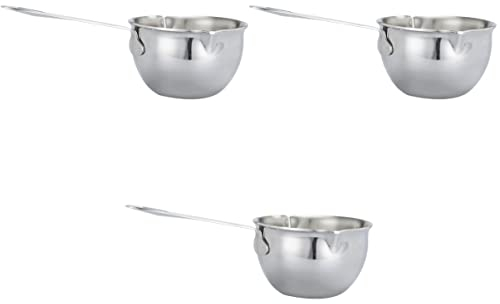 Cabilock Doppia Schiuma Cucina Casa Mini Ml Latte Turco Beccuccio Piccolo Manico caffè Non Versatore Piano Cottura Padella Argento Scaldapasta Multiuso Bilancia Bastoncino Fuso con Salsa