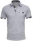 GLESTORE Mens Polo Shirts Short Sleeve Casual Golf Tops Work Contrasting Colors Men T-Shirts LGray L