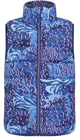 Mountain Warehouse Rocko Kids Printed Padded Gilet Dusky Purple (Printed) 3-4y