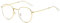 Junsika Blaulichtfilter Brille klassischer Runder Metallrahmen Ohne Sehstärke Pc Gaming Anti Bluelight Brille Unisex