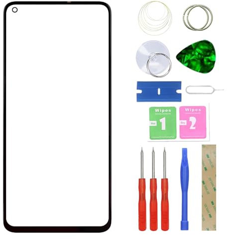 MovTEK Pantalla Repuesto Cristal Tactil Frontal +OCA Compatible con Xiaomi Mi 10T/Mi 10T Pro 5G /Redmi K30s con Kit de Herramientas (Sin Táctil y LCD)