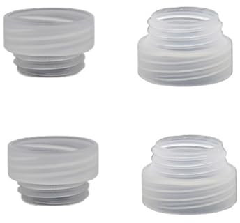 NentMent 4 Pack Spring Water Bottle Thread Changer to Soda Bottle Caps Adapter Converter for Bottle Cap Sprinkler Pet Shower Attachment Sprayer Head Dog Water Dispenser