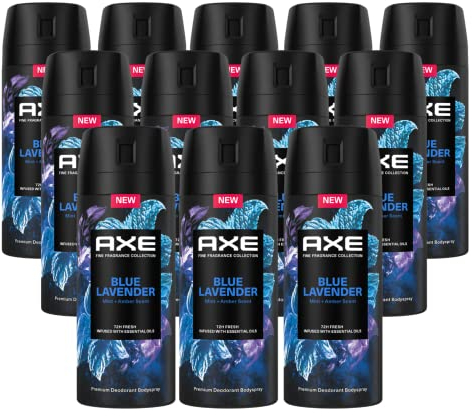 12x AXE Fine Fragrance Collection Bodyspray Blue Lavender 150ml