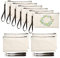 yilin 10Pcs Sublimation Blank Pen Case Blank DIY Craft Bags Canvas Pencil Case Canvas Makeup Bag Cosmetic Bags Pencil Case