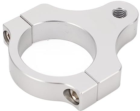 Jadeshay Lenkungsdämpfer Gabelrahmen Befestigungsklemme, Aluminiumlegierung, Universelle Vibrationsreduzierungsdämpfer Gabelhalterung, Stützhalterung Für Motorräder(50mm)